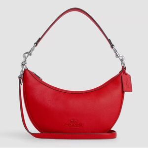 Coach Aria Shoulder Bag in Red Bright Poppy